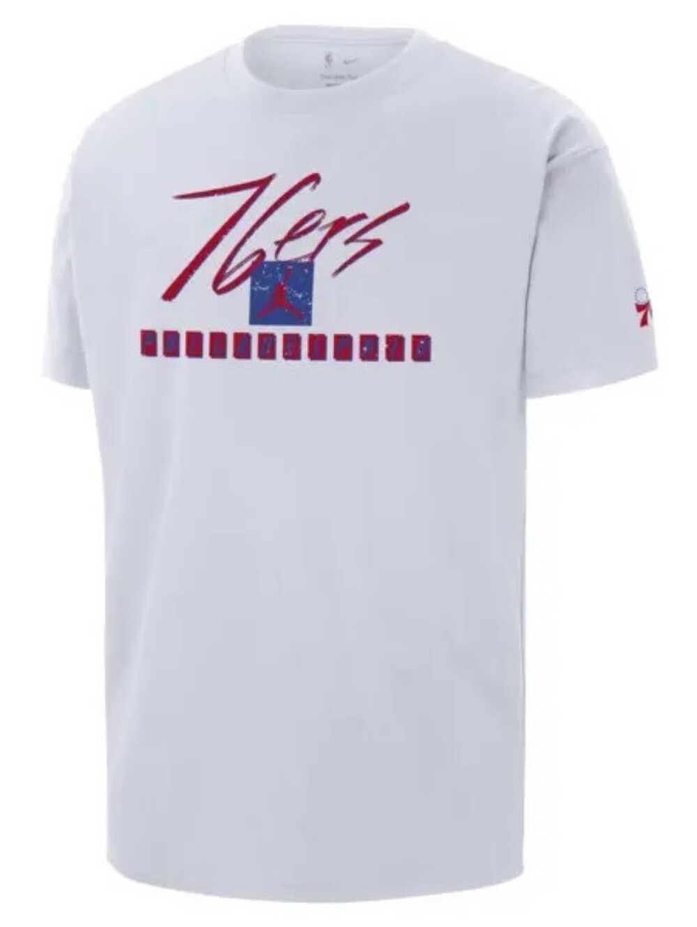 Men's JORDAN Philadelphia 76ers courtside statement edition nba max90 t-shirt